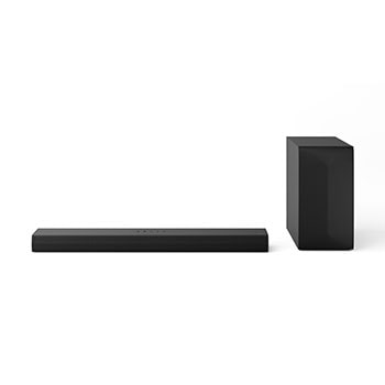 Front view of soundbar