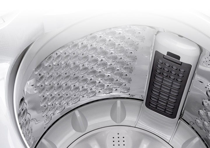 It is showing the inside the washing machine