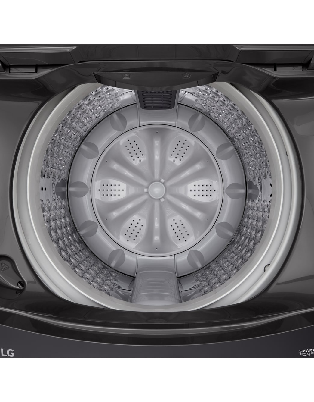 17kg Top Loader Washing Machine with Smart Inverter in Middle Black