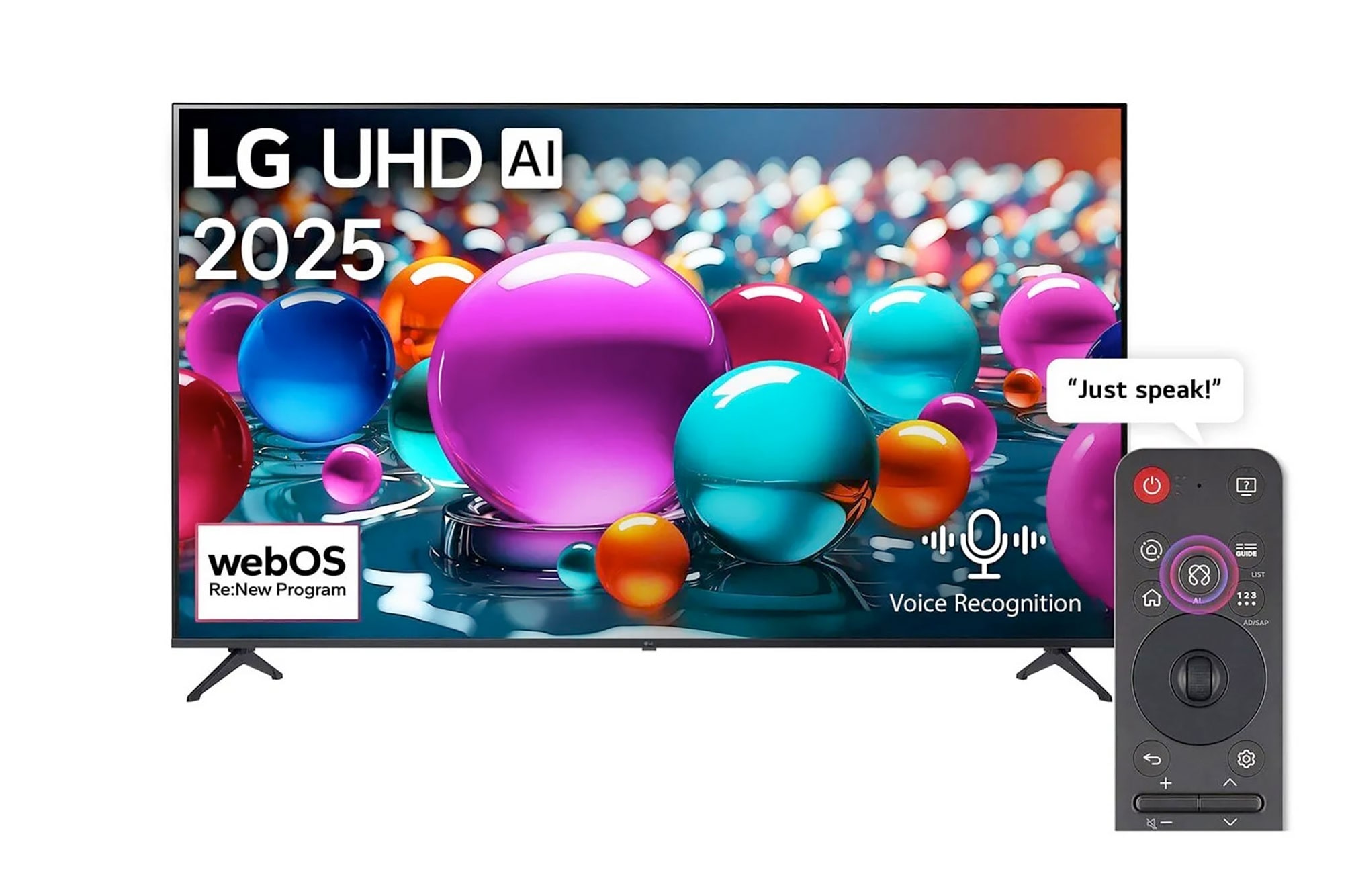 43 inch LG UHD AI UA80 4K Smart TV HDR10 webOS25 2025 | LG South