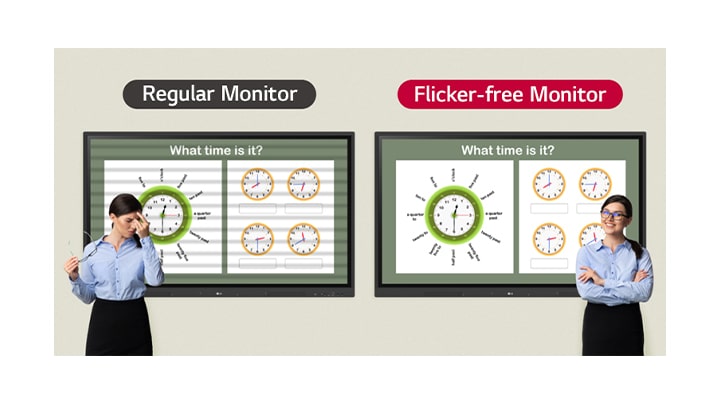Thanks to the LG CreateBoard's flicker-free function, even if you look at the screen for a long time, you can use the device with more comfort.