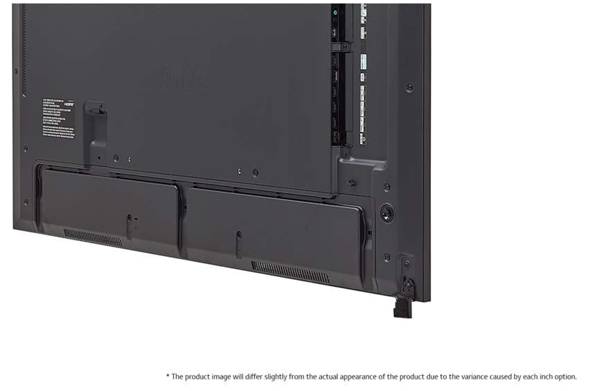LG UHD Signage Display, Close-up image of -15 degree side rear view (* The product image would differ from its actual appearance, as it would vary slightly depending on each inch option.), 43UH7N-E, thumbnail 13