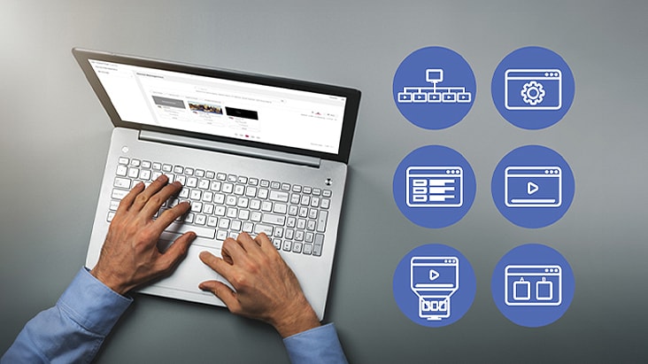 Devices are being controlled remotely using a PC.