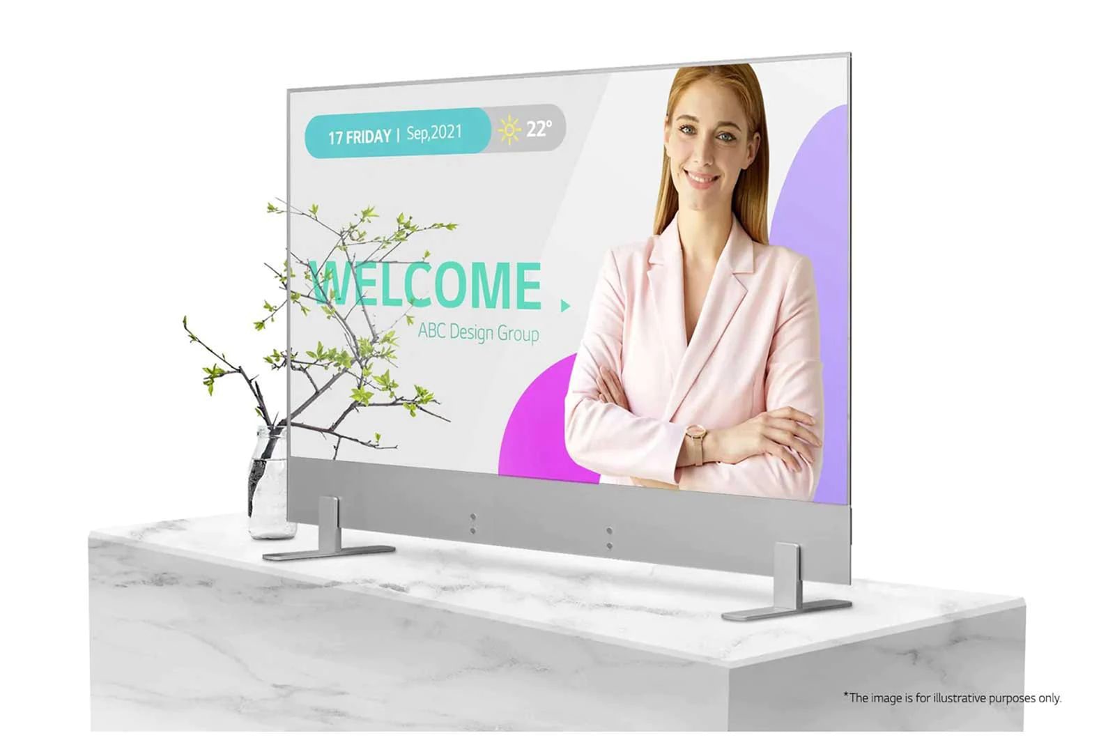 LG 55” FHD Transparent OLED Digital Signage with webOS™ 4.0, 55EW5G-A