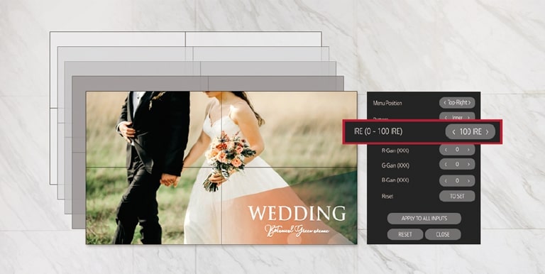 The menu screen consists of both Landscape and Portrait options.