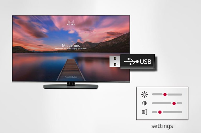 A USB which cloned another TV's setting is helping to make setting up a TV.