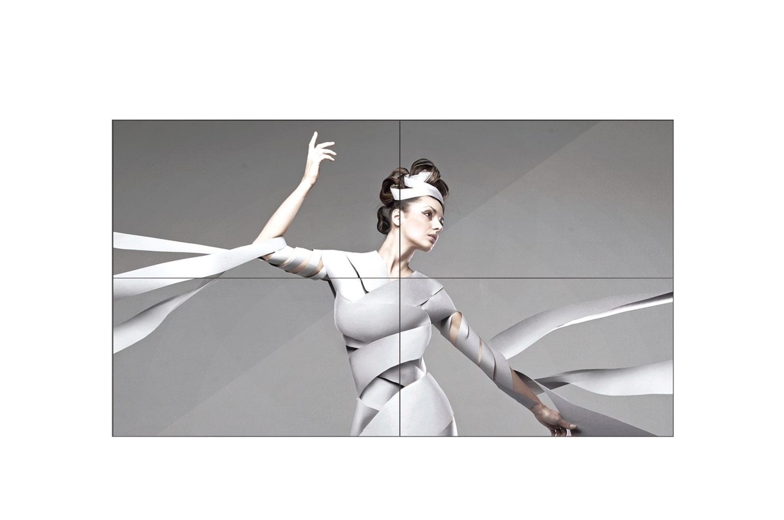 LG Narrow Bezel Video Wall, 55LV77D-B