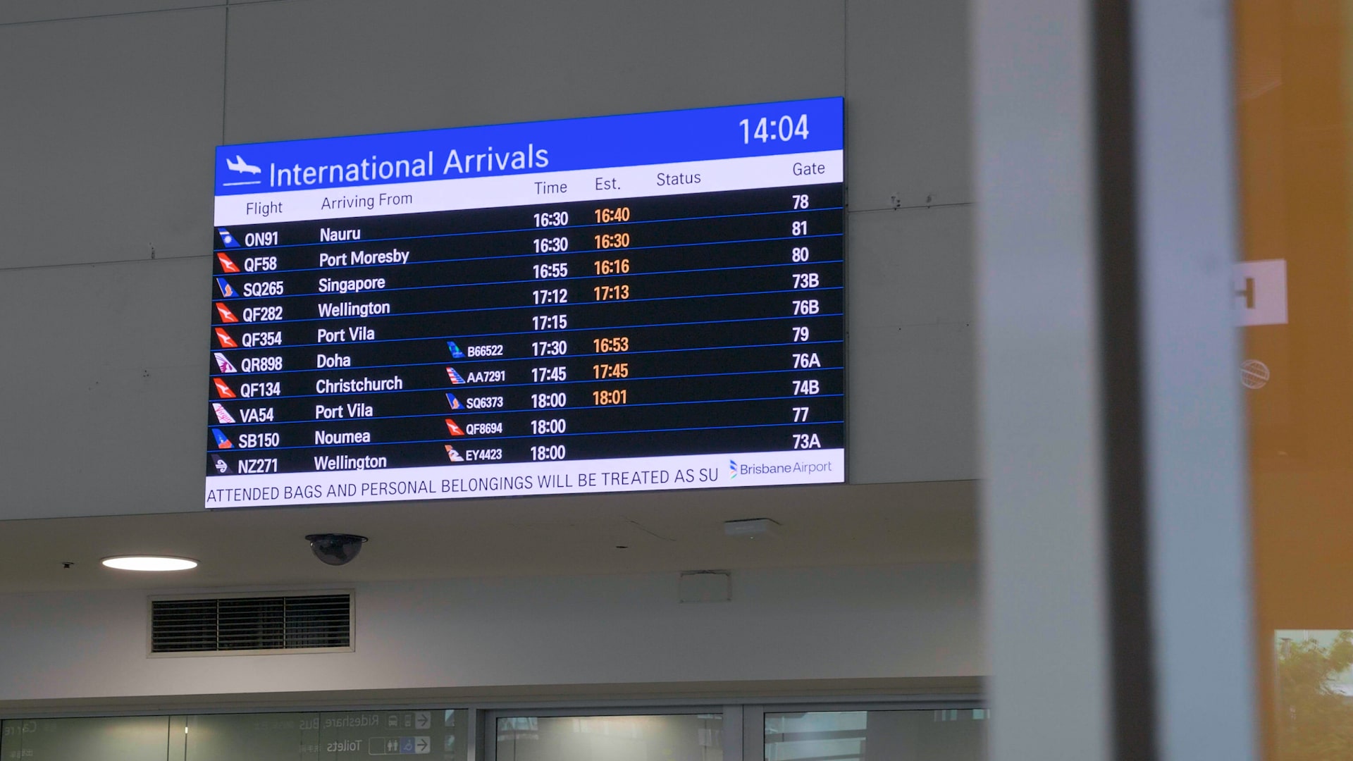 Brisbane Airport digital display network managed with LG SuperSign CMS