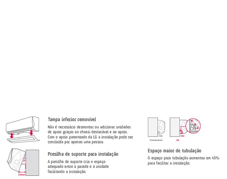 Simples instalação e manutenção