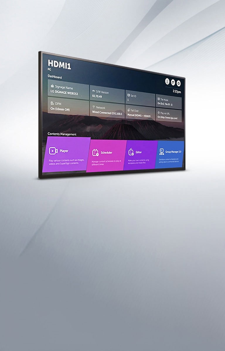 Plataforma LG webOS Smart Signage1