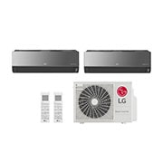 LG Ar condicionado Multi Split Inverter 2 ambientes (Artcool 9.000BTUS, 12.000BTUs) Quente/Frio WiFi integrado, MIN2AMB2