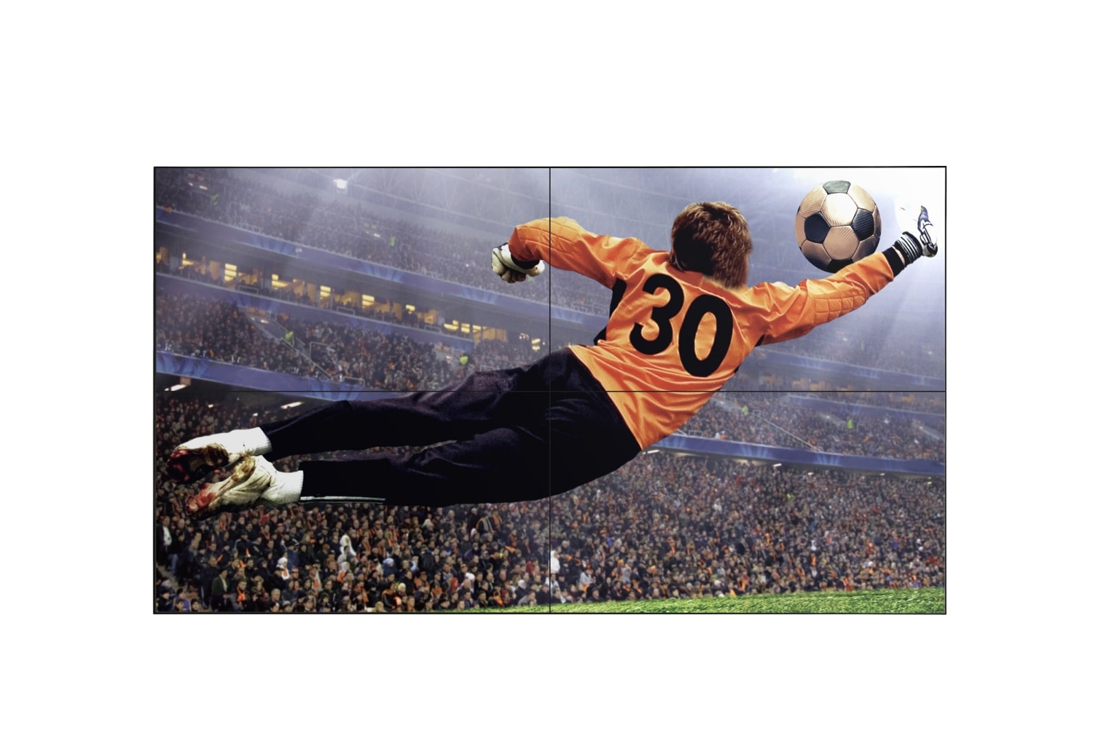 LG Video Wall com Borda Fina de 49'' 500 nits FHD, 49VL5G-A