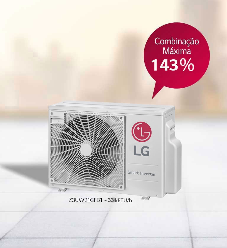 Combinação de capacidade de unidades internas1