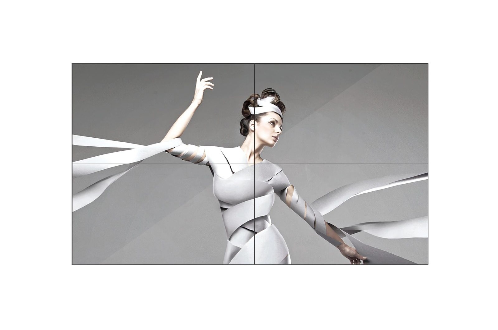 LG Monitor Profissional Video Wall Digital Signage LG, 55", 500 cd/m², 24/7, Full HD, borda 3.5mm, 55LV75D