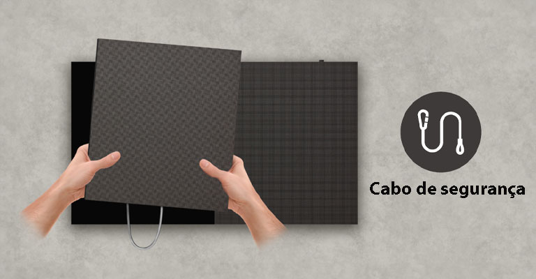 Manutenção mais segura com a utilização do cabo de segurança