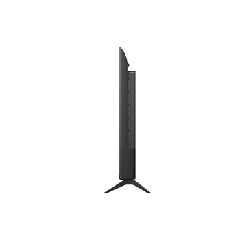 Vista lateral em -90 graus da LG Smart TV 4K UHD de 43'' 43NU85CB