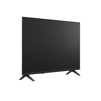 Vista lateral em 45 graus da LG Smart TV 4K UHD de 43'' 43NU85CB