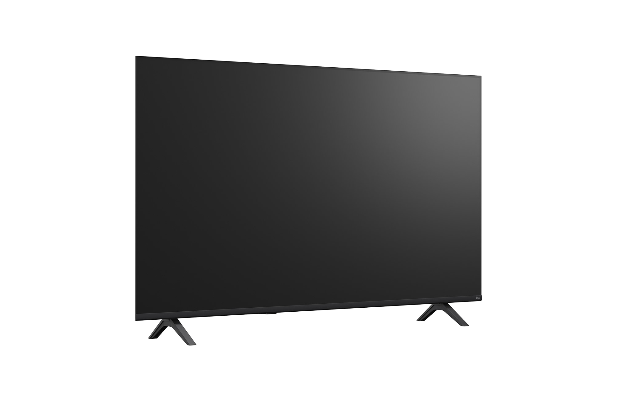 Vista lateral em 15 graus da LG Smart TV 4K UHD de 55'' 55NU85CB