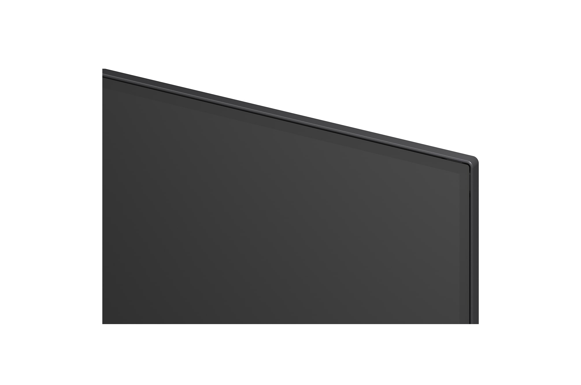 'Vista aproximada do canto superior direito da LG Smart TV 4K UHD de 75'' 75NU85CB