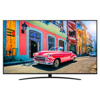 Front view of QNED Smart TV with Pro:Centric Solutions 65UK777H0UD