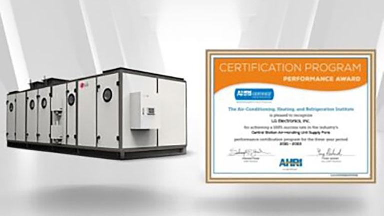 LG Receives AHRI Performance Award for Seventh Consecutive Year