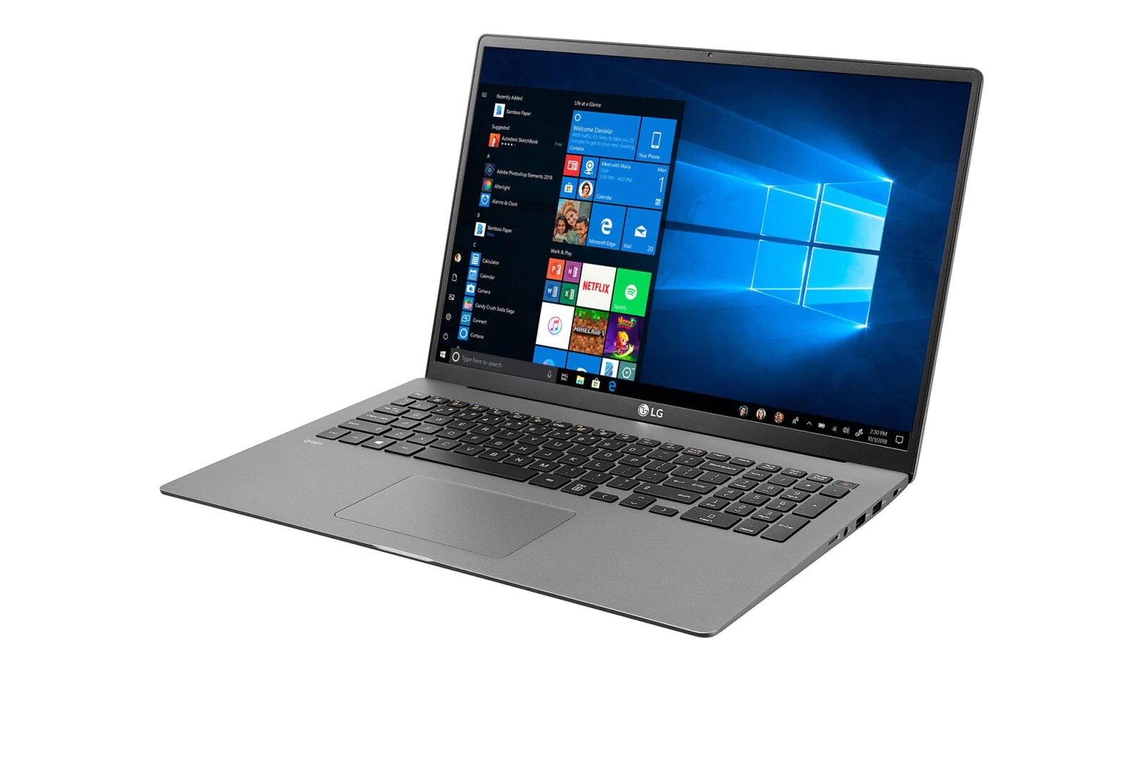 LG gram 17” Ultra-Light Laptop with Intel® Core™ i7 Intel® Iris® Plus Graphics in Dark Silver, 17Z90N-V.AP75A8