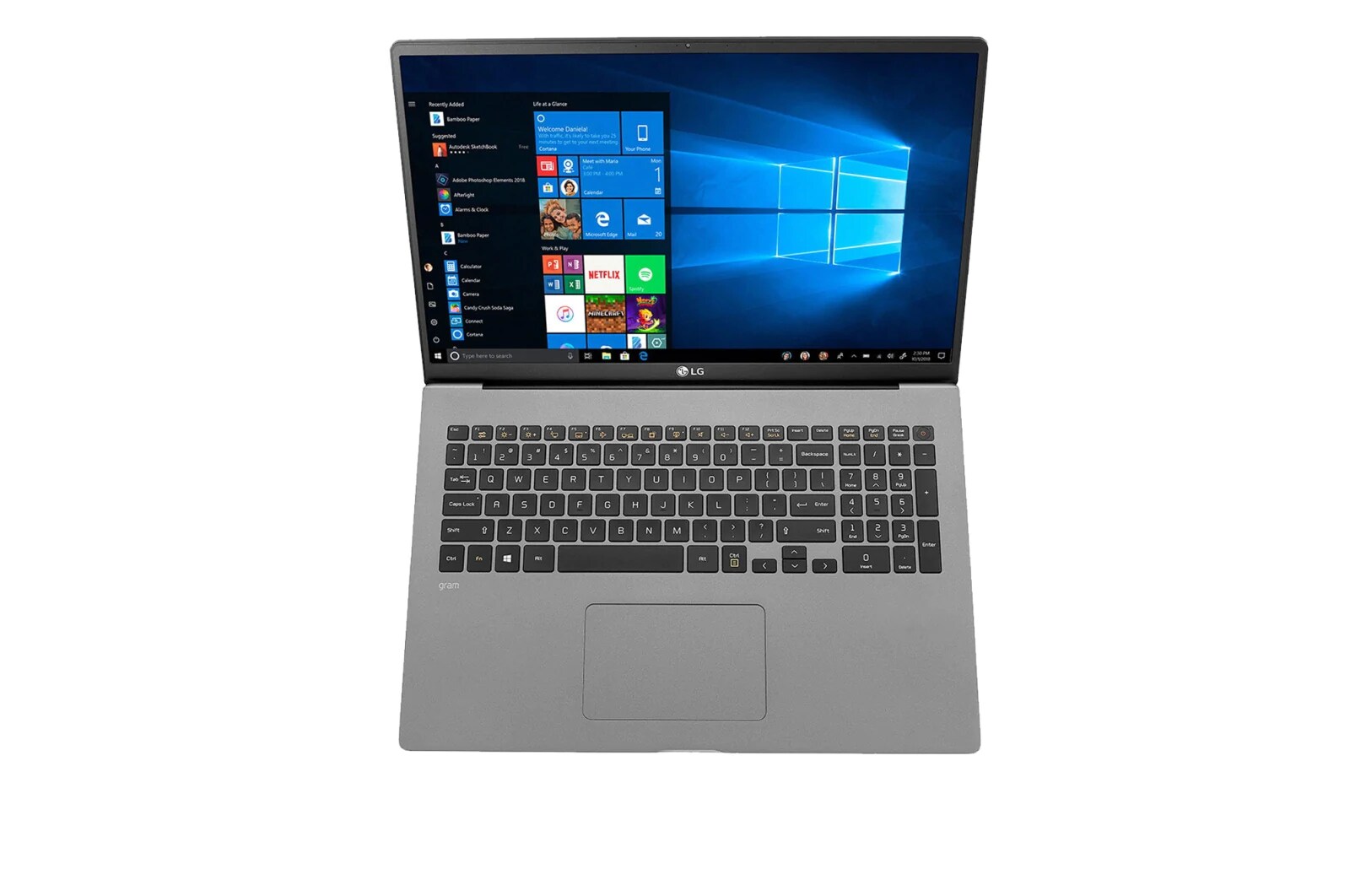 LG gram 17” Ultra-Light Laptop with Intel® Core™ i7 Intel® Iris® Plus Graphics in Dark Silver, 17Z90N-V.AP75A8