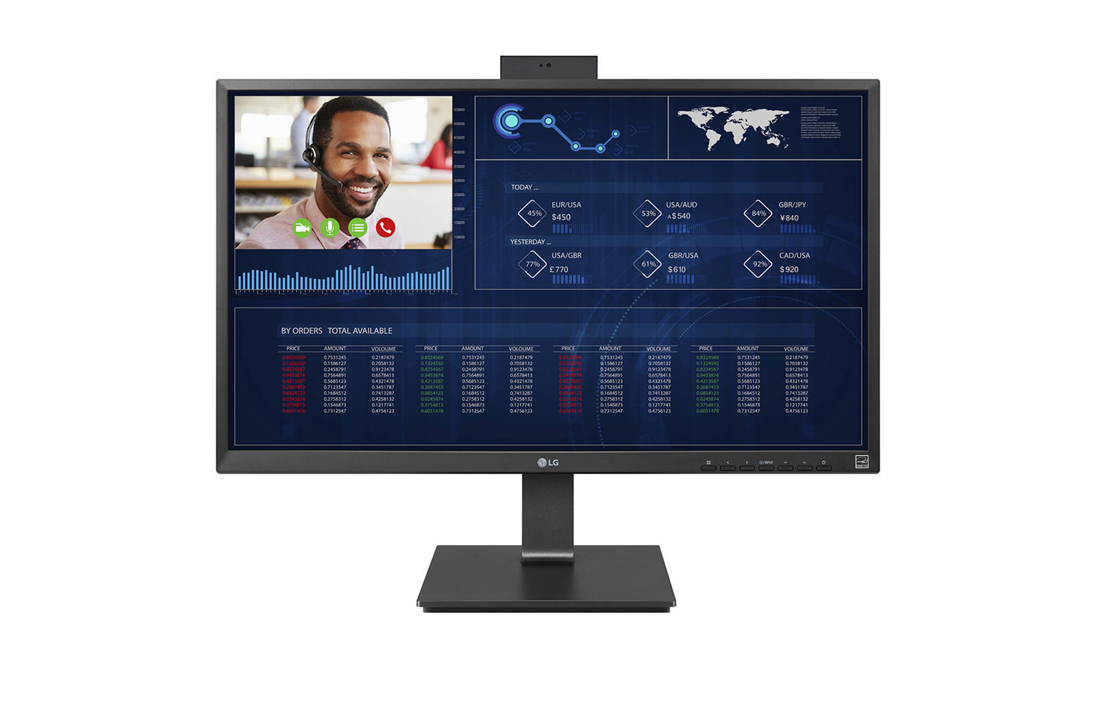 LG 27” FHD All-in-One Thin Client with IPS Display, Quad-core Intel® Celeron J4105 Processor, USB Type-C™, 27CN650N-6A