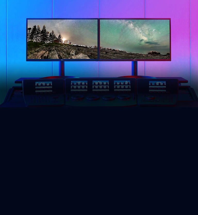 Accurate Contrast and Colours for Professionals in LG OLED Display.