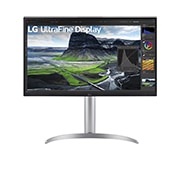 Front view of 27” UHD 4K Nano IPS Black Display with 2000:1 Contrast Ratio 27UQ850-W