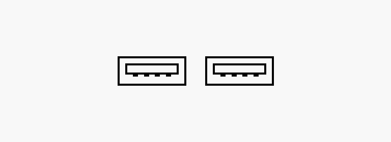 USB port X 2.