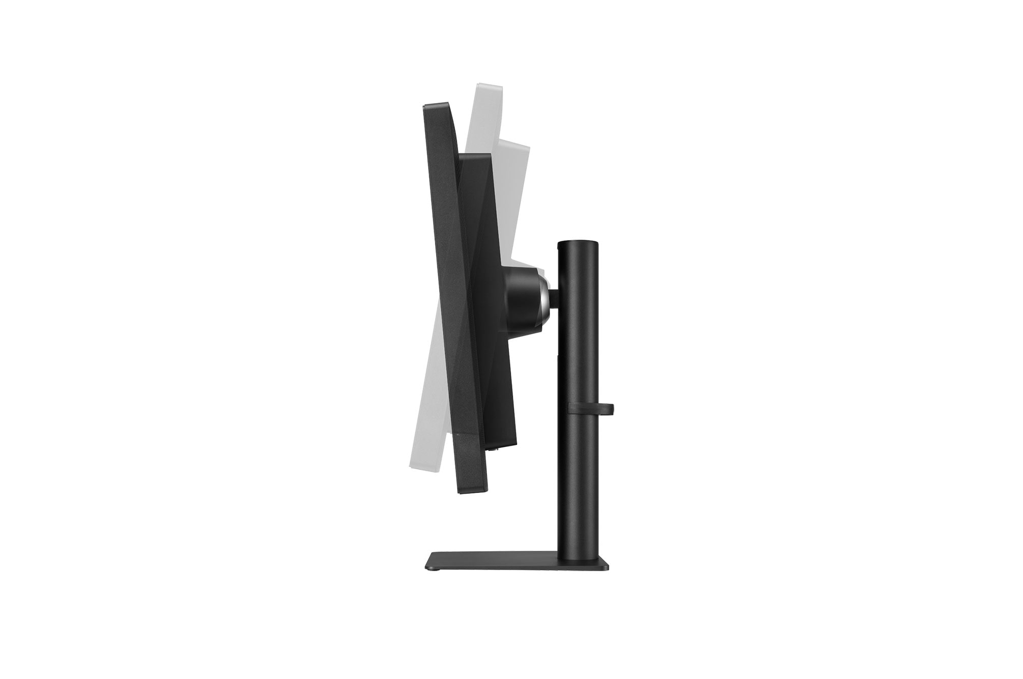 side view of the screen moving for tilt adjustment