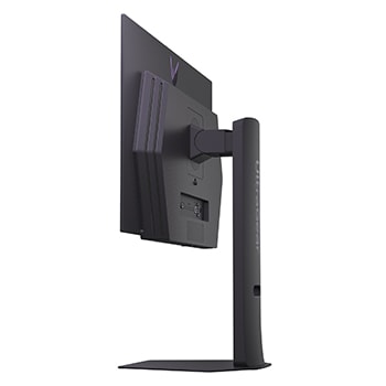 side view of a tilted monitor