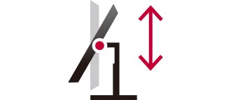 Tilt adjustable stand within the range of -5 degrees to 15 degrees