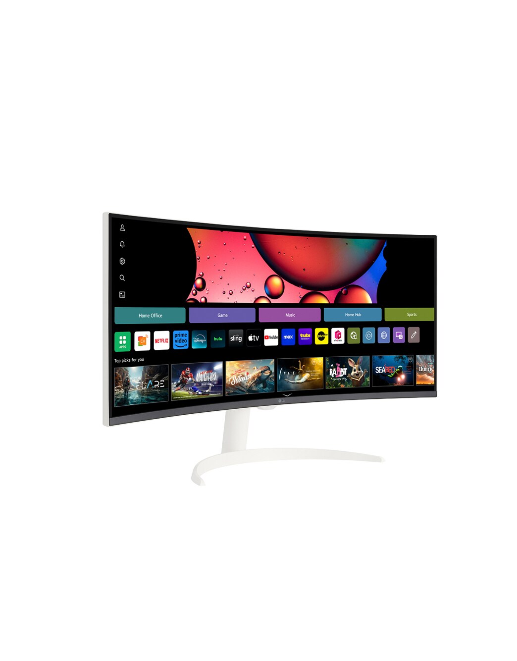 LG Smart 34” 21:9 Curved WQHD (3440x1440) with webOS