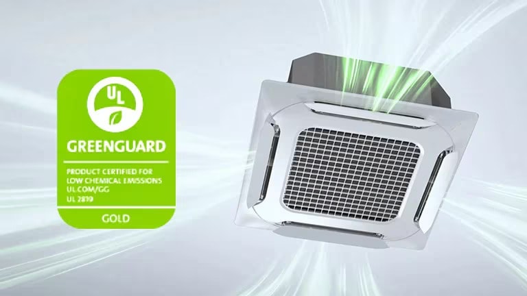 La cassette à ailette double de LG reçoit la certification GREENGUARD Gold