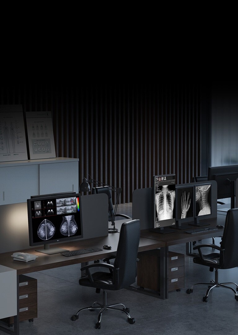 Diagnostic monitors offering delicate details for professional diagnosis