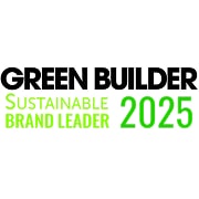 Logotipo del premio Green Builder Sustainable Brand Leader 2025