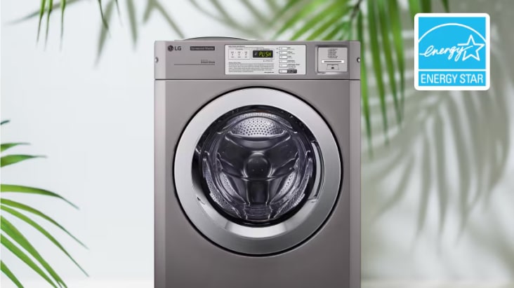 Lavadora comercial LG con certificación Energy Star para eficiencia energética