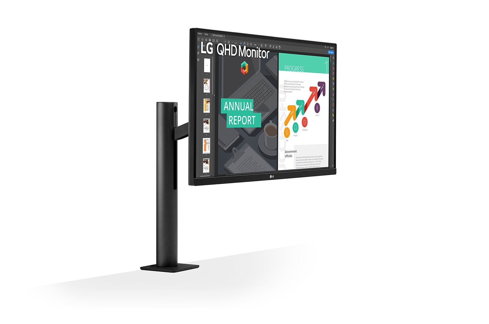 LG Monitor QHD Ergo IPS de 27'' con USB Tipo-C™, 27QN880-B