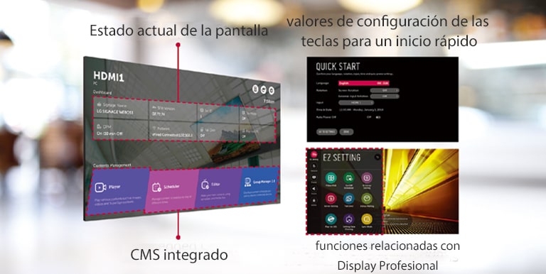 La intuitiva interfaz gráfica de usuario permite realizar varias tareas simultáneamente.