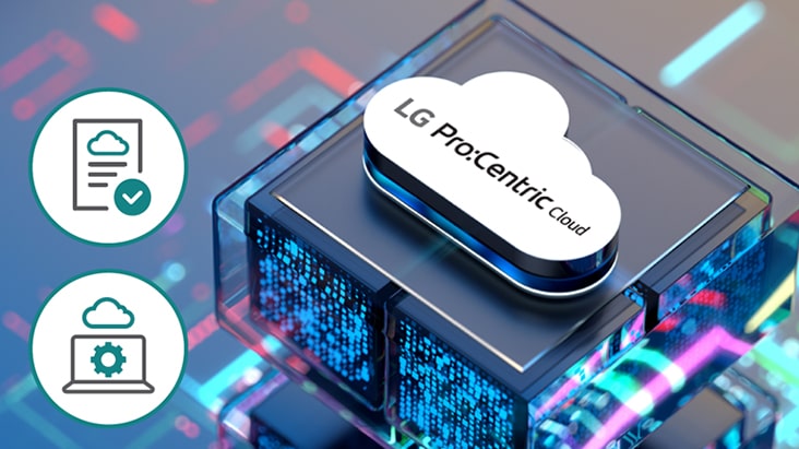 La escalabilidad del software se puede lograr mediante LG Pro:Centric Cloud.