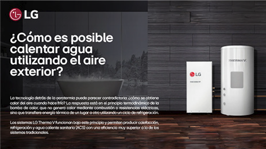 ¿Cómo calentar agua utilizando el aire exterior?