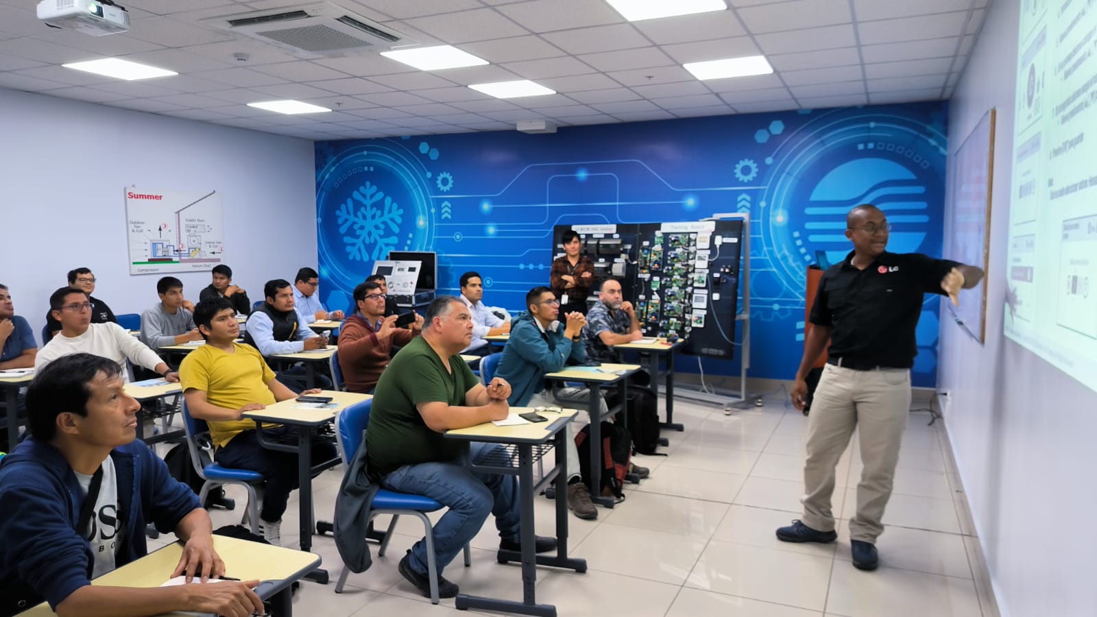 La unidad de contacto seco proporciona flexibilidad de interfaz al ingeniero de controles para el funcionamiento de la unidad interior.