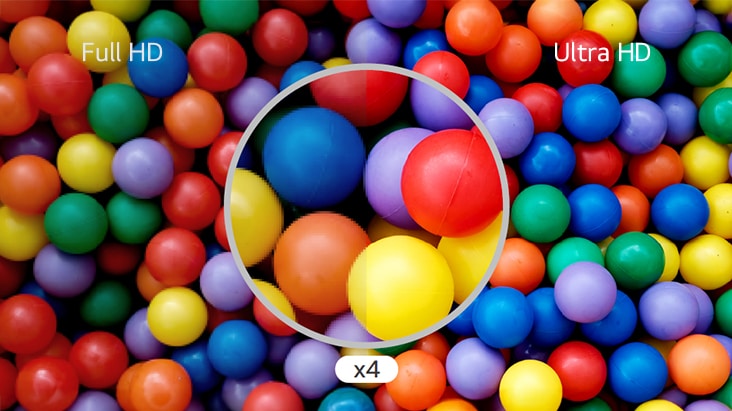 Imágenes en calidad Ultra HD, cuatro veces más nítidas que Full HD.