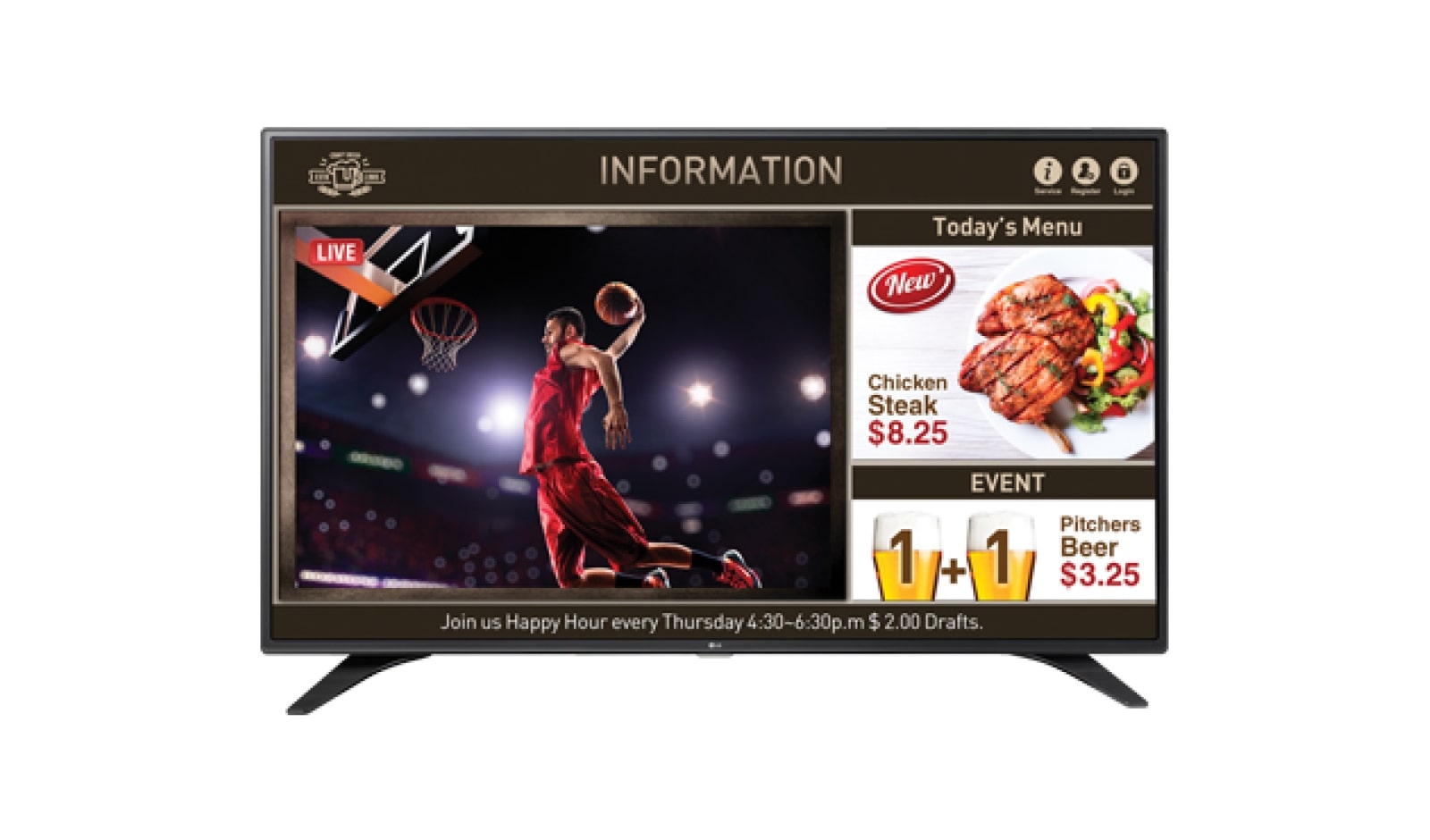 LG SUPERSIGN TV 32" 32LW540S , 32LW540S