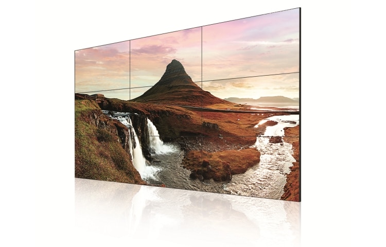 LG 55LV77A Monitor LED de 55" con un bisel ultra delgado(3.5mm) para Videowall , 55LV77A
