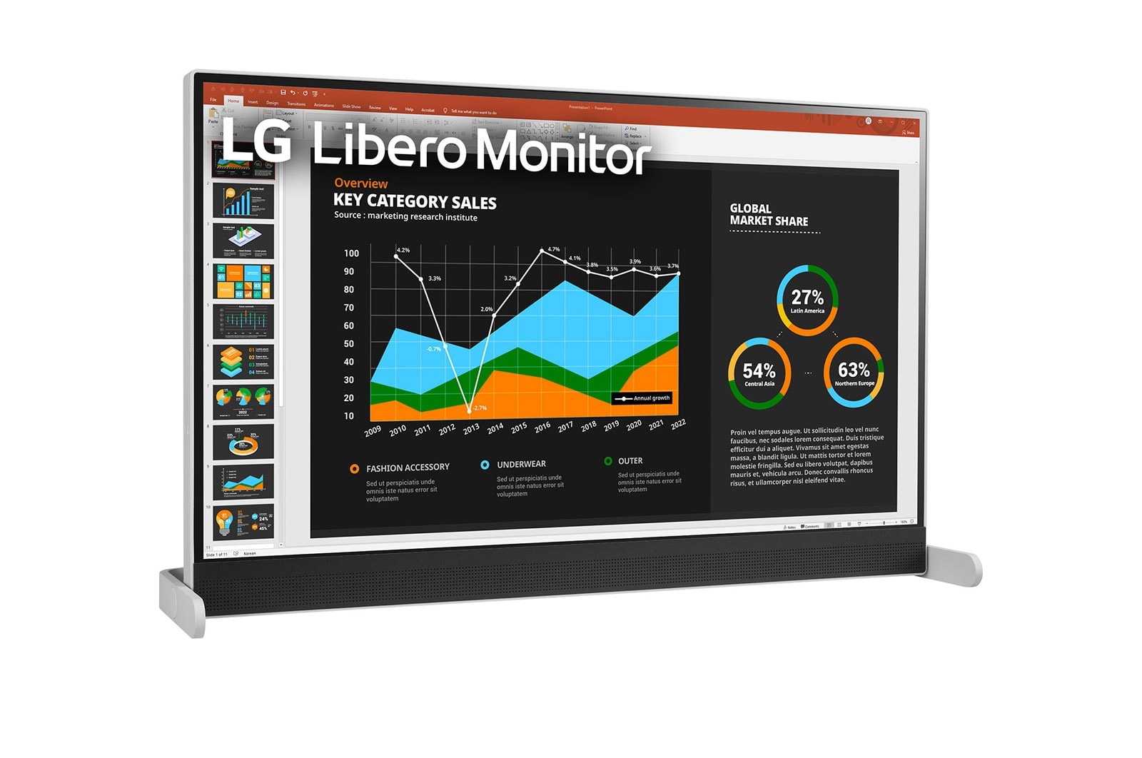 LG Monitor Libero QHD de 27 pulgadas con Cámara Web Full HD Desmontable, 27BQ70QC-S