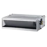 LG Kanalklimageräte, rechteckige Form, werden angezeigt. 