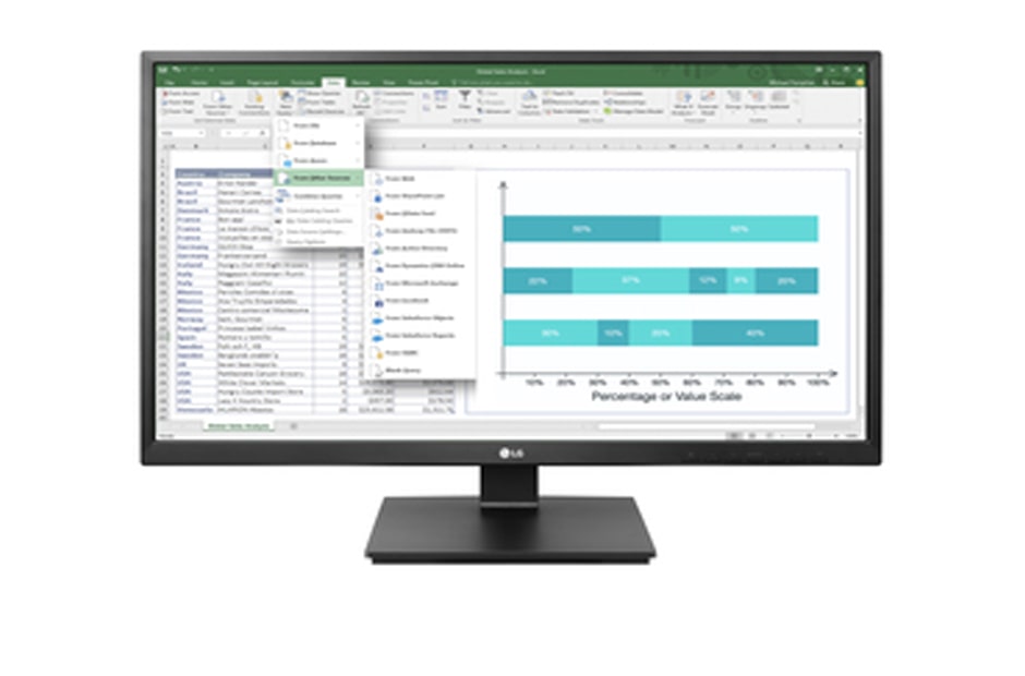 LG 24" Full HD IPS Business Monitor, 24BK55YP-B